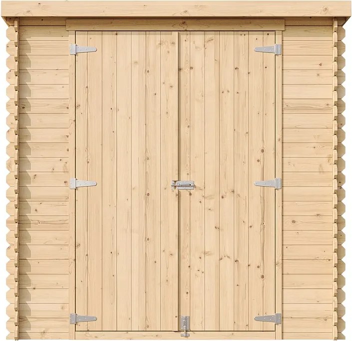 Drewniany domek ogrodowy  - 2,22 m² / 142x204xH200 cm - M311C1