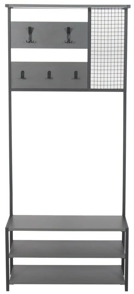 Wieszak z półką na buty Nomad Anthracite and Black