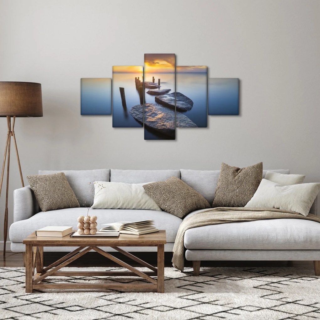 Obraz - Kamienne molo (125x70 cm)