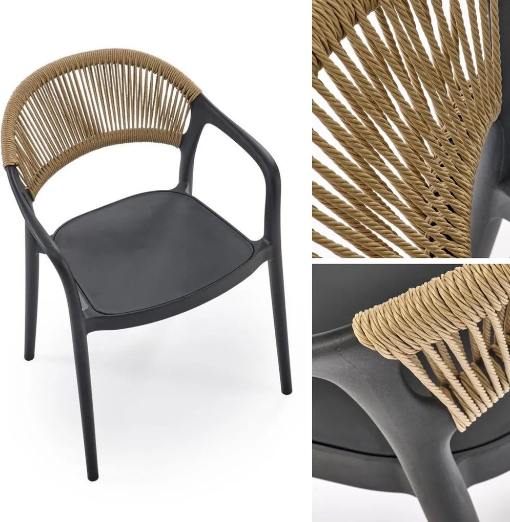 Sztaplowane krzesło ogrodowe K582 Halmar