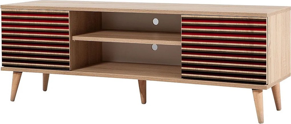 Stojak pod telewizor Sonoma Oak – 140 cm – 100% melaminy