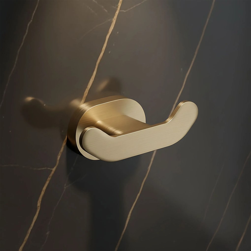 Wieszak łazienkowy Til 105 Złoty Szczotkowany