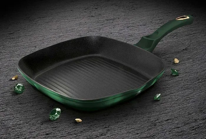 Zielona elegancka patelnia grillowa S5-P97