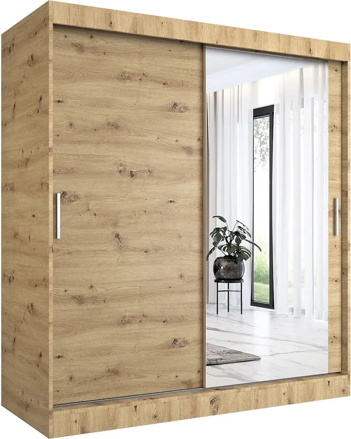 Szafa przesuwna dąb artisan 180 cm L8-E19