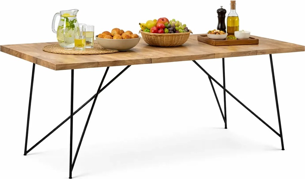 Stół industrialny z drewna mango kolor naturalny C3-G46