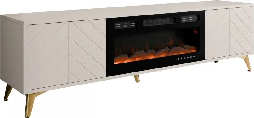 Szafka RTV z kominkiem Siprynt 2D EF