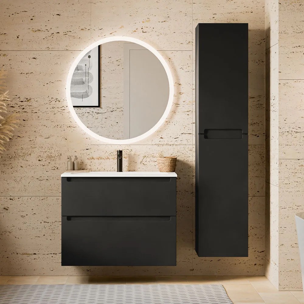 Badmöbel Set VIREO 80 cm mit Waschbecken