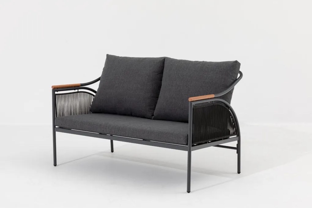 Doppler LUCCA antracyt, +1 ogrodowy zestaw wypoczynkowy 2+1