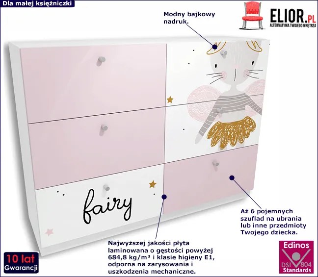 Dziecięca komoda z szufladami K5-M53