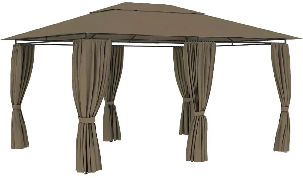 Nowoczesna altana do ogrodu taupe M2-M43