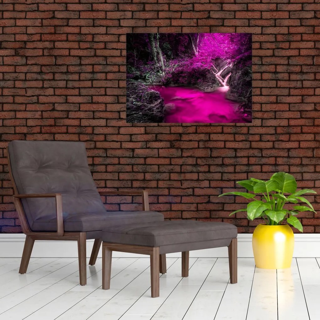 Obraz - Różowy las (70x50 cm)