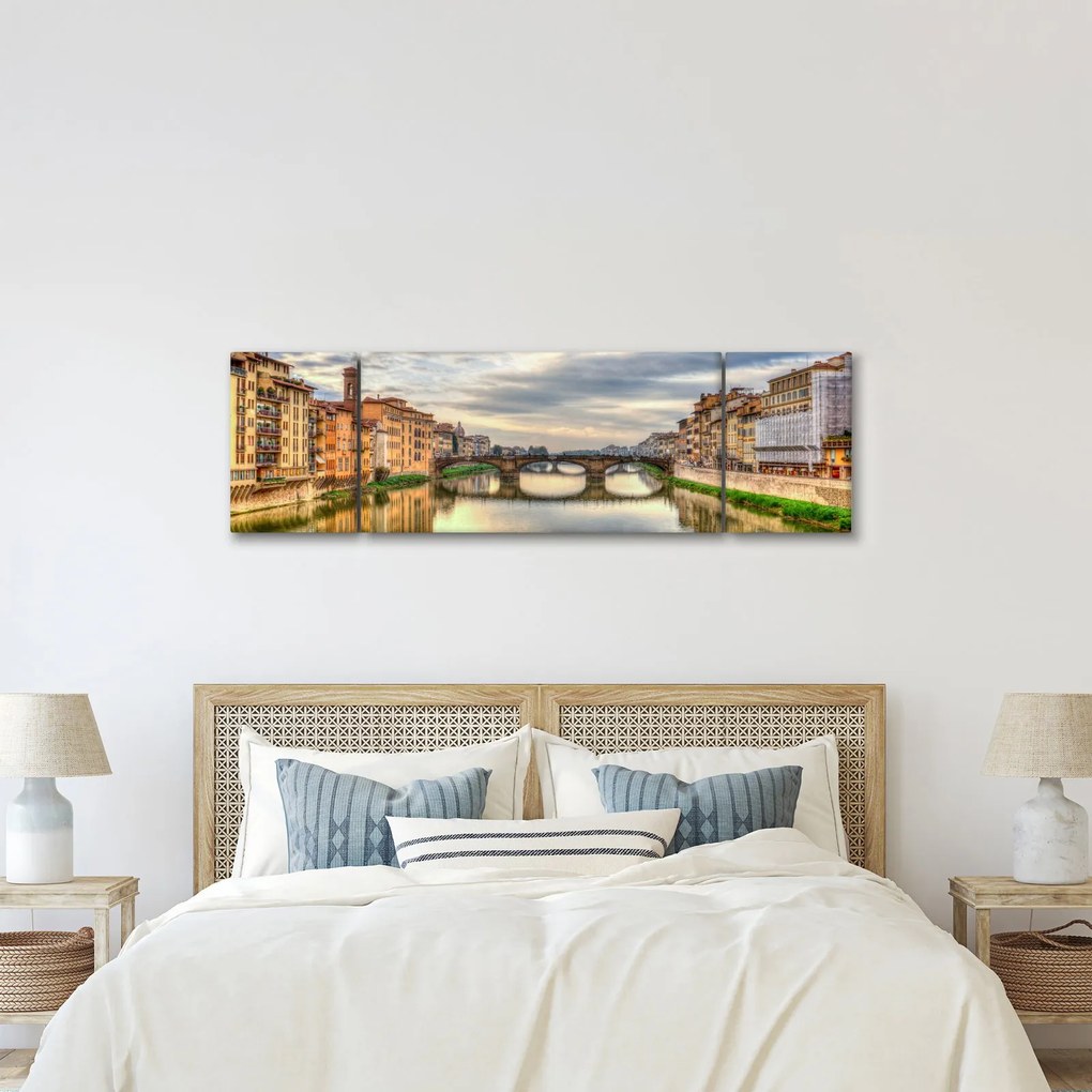 Obraz - Most przez rzekę (170x50 cm)