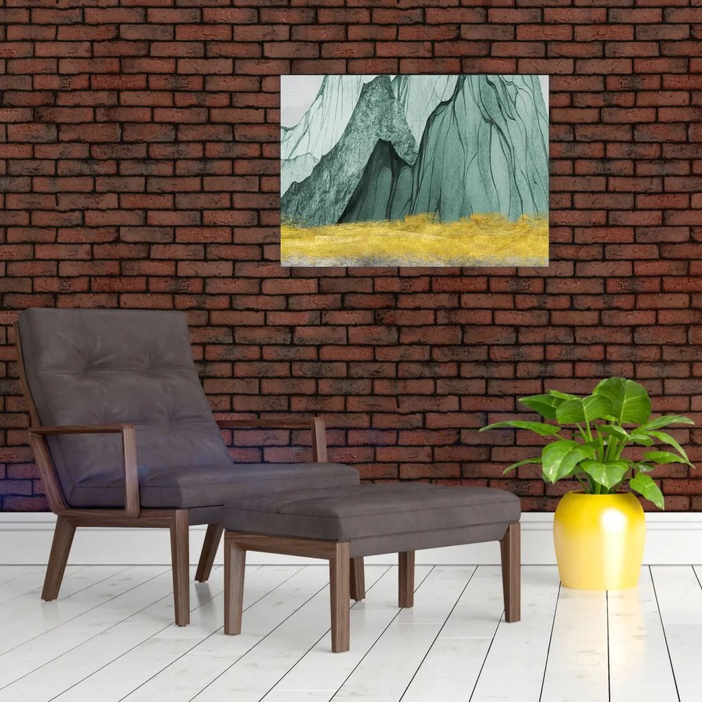 Obraz - Emerald Mountains N⁰3 (70x50 cm)