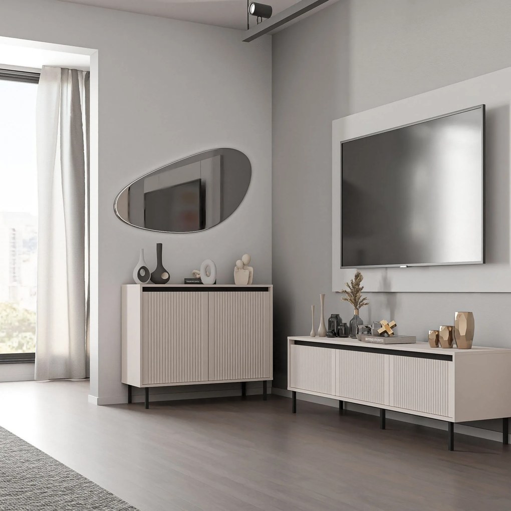 Komoda OSTIA 100 cm do Salonu Sypialni Odcienie beżu