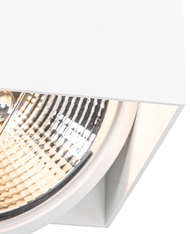 Designerski reflektor z prostokątnym AR111 2-światłowy - BoxDesignerski Oswietlenie wewnetrzne