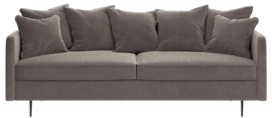 Beżowa aksamitna sofa Ghado Esme, 214 cm