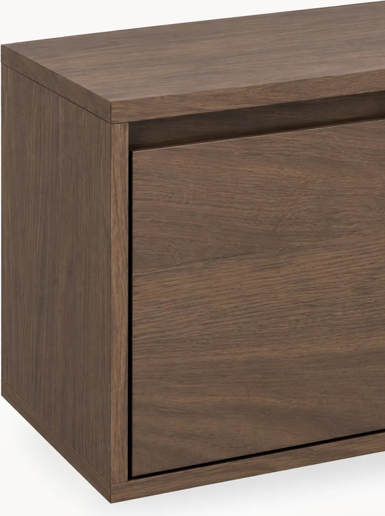 Szafka RTV czterodrzwiowa Zolia 180 cm wisząca - orzech elegant