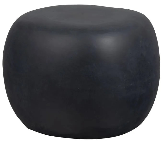 Antracytowy okrągły stolik ø 50 cm Pebble – vtwonen