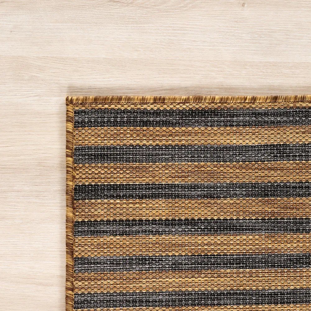 Czarny/brązowy chodnik odpowiedni na zewnątrz 80x250 cm Mira 1453 – Ayyildiz Carpets