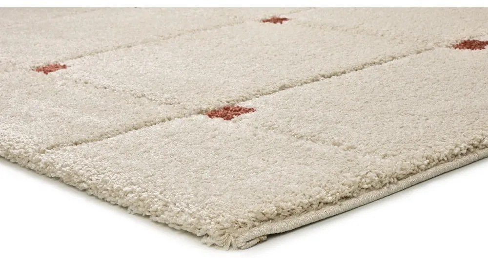 Ceglasto-kremowy dywan 60x120 cm Brenda – Universal