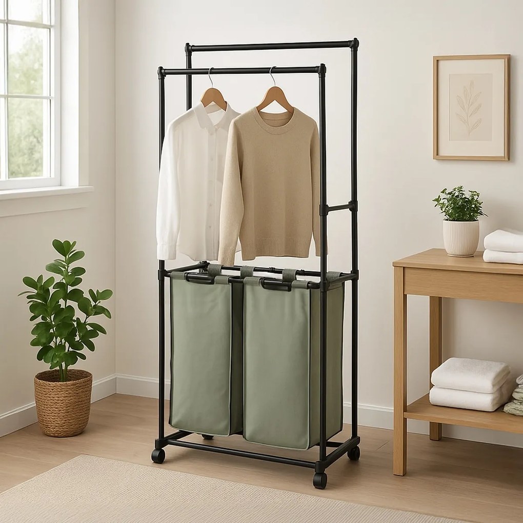 Stojak z miejscem do przechowywania GD-176 BK, plastik, czarny