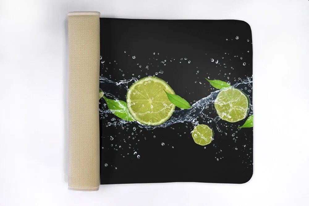 Antypoślizgowy dywanik łazienkowy Antypoślizgowy dywanik łazienkowy Cytrusy Limonka