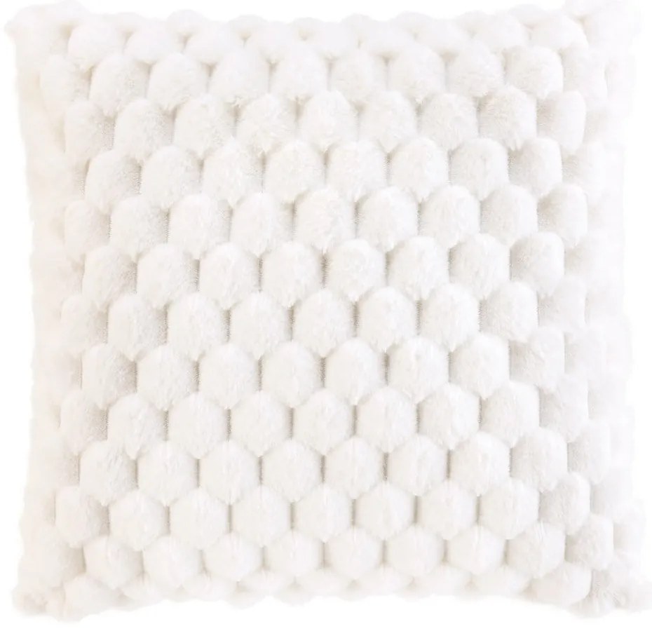 Poduszka dekoracyjna ze sztucznego futra 45x45 cm Frosty – douceur d'intérieur