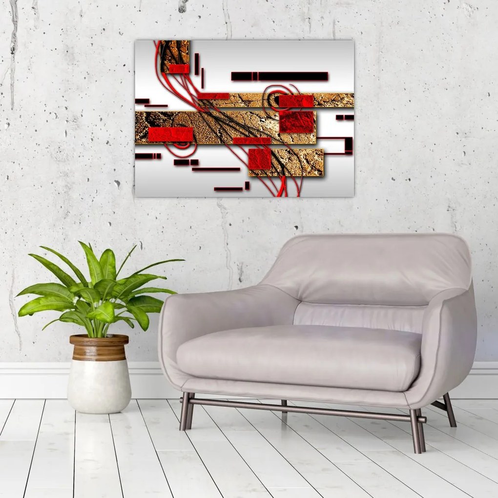 Obraz abstrakcji (70x50 cm)