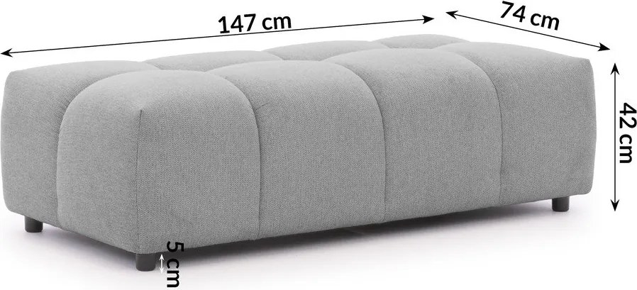 Szary podnóżek Albane – Ropez