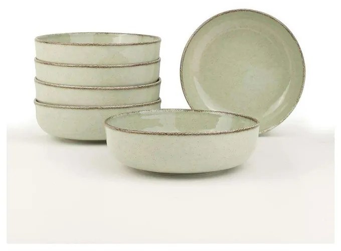Jasnozielone porcelanowe miski zestaw 6 szt. 75 ml – Hermia