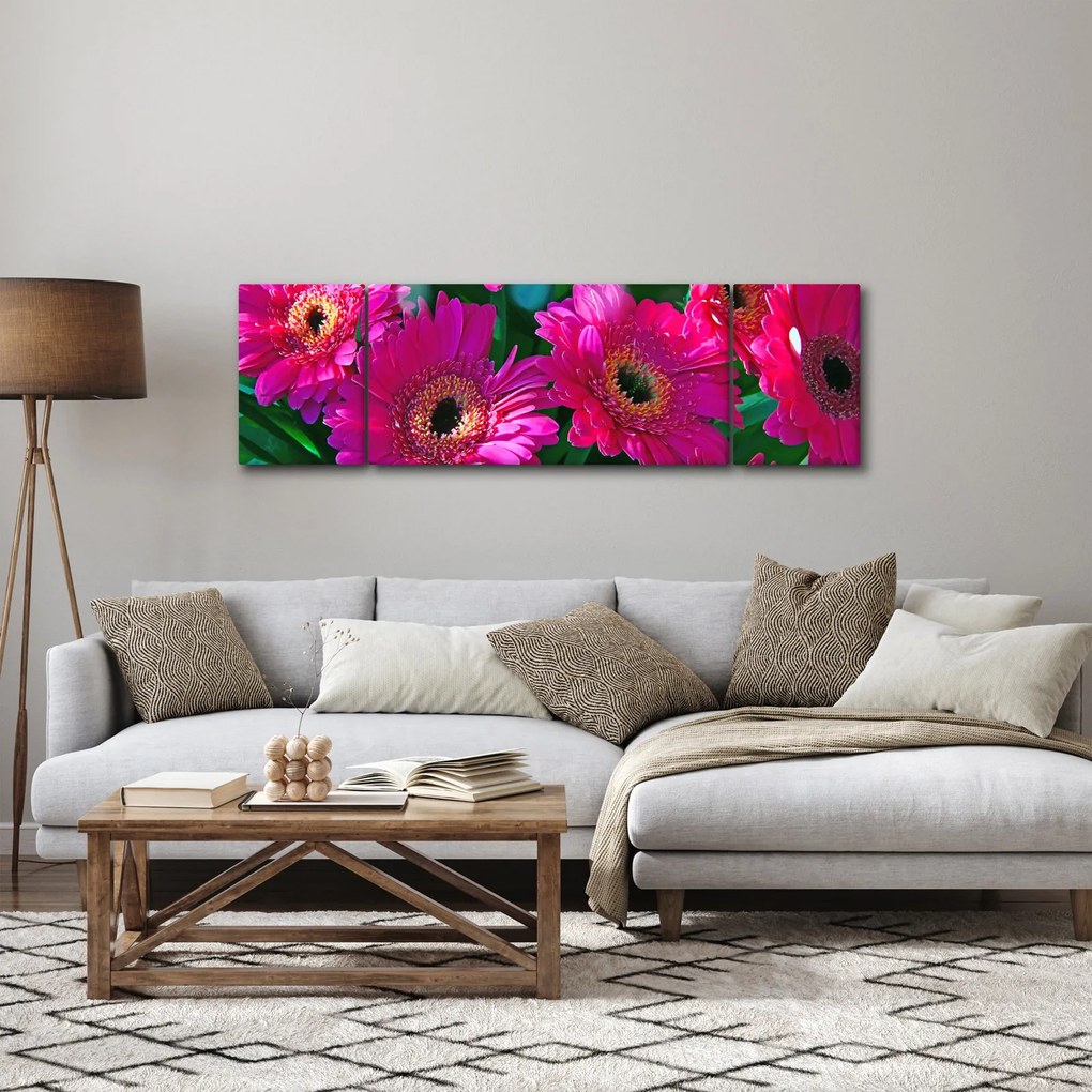 Obraz - kwiaty (170x50 cm)