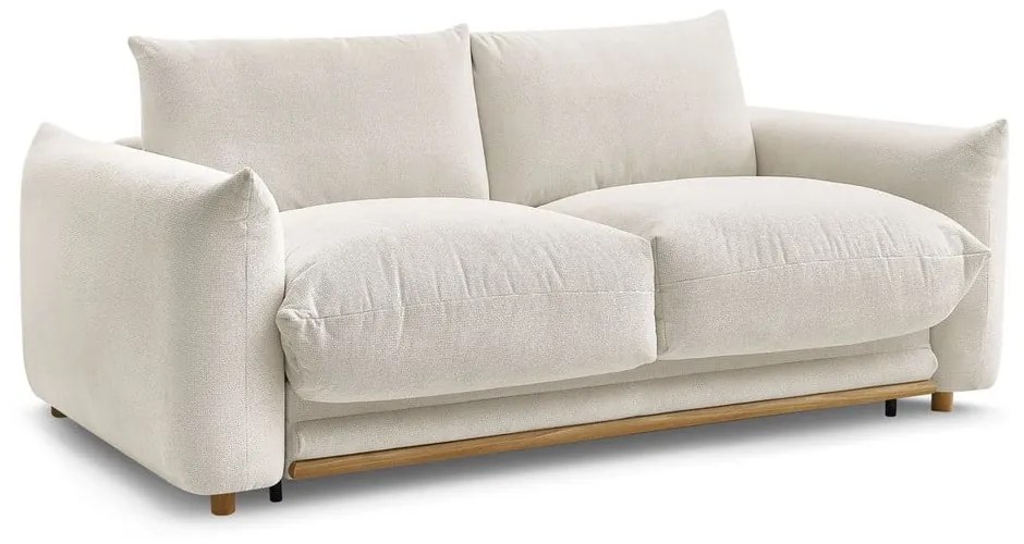 Kremowa rozkładana sofa 214 cm Ernest – Bobochic Paris