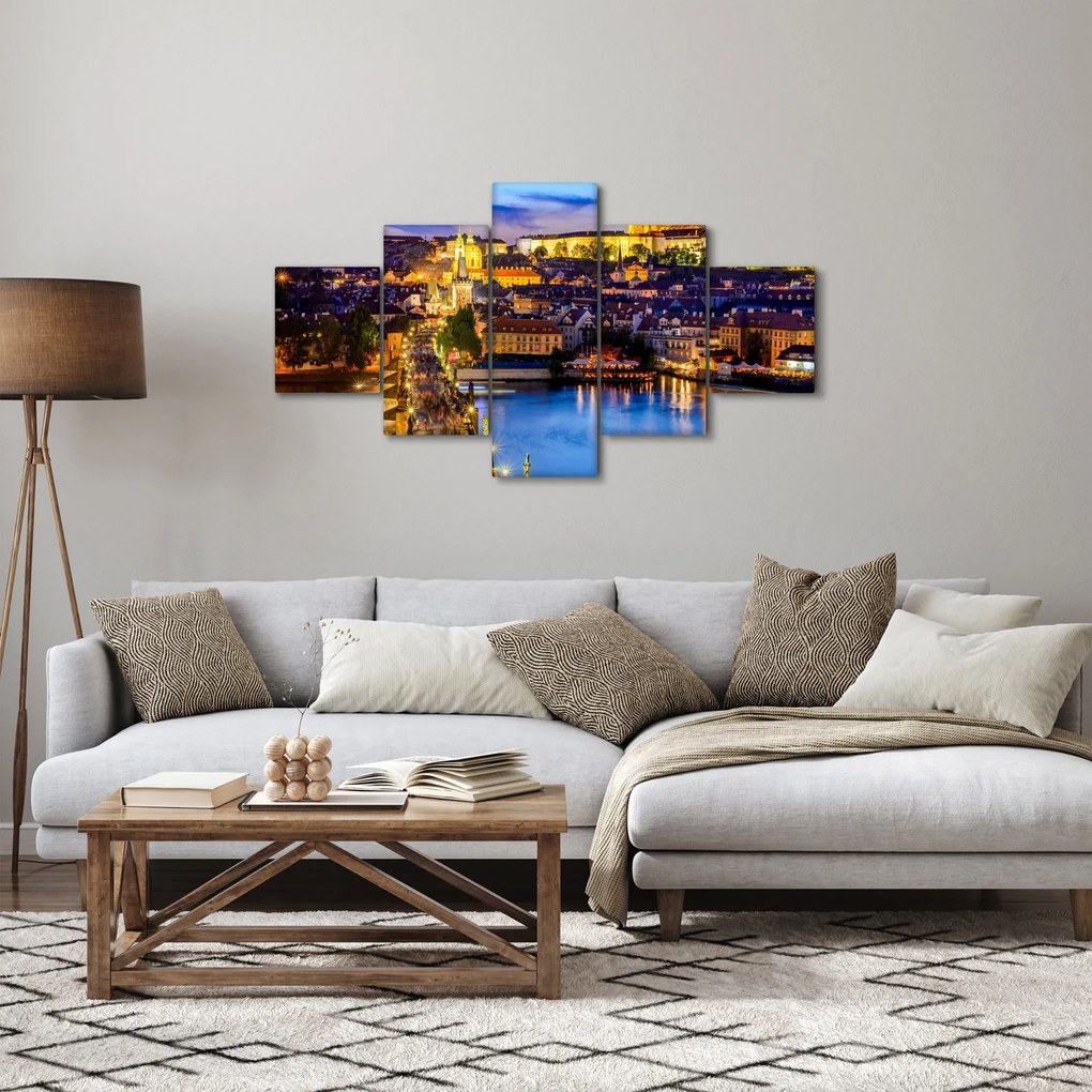 Obraz - Most Karola, Praga, Czechy (125x70 cm)
