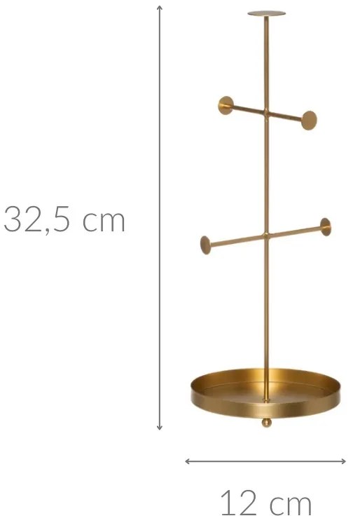 Metalowy stojak na biżuterię GEMMY, 32,5 cm