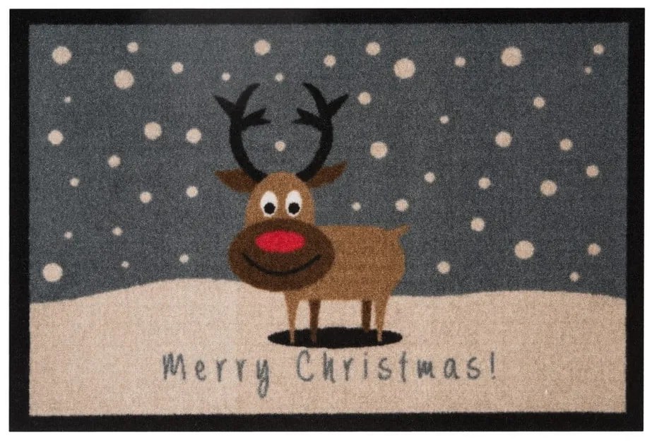 Wycieraczka Hanse Home Merry Christmas Reindeer, 40x60 cm