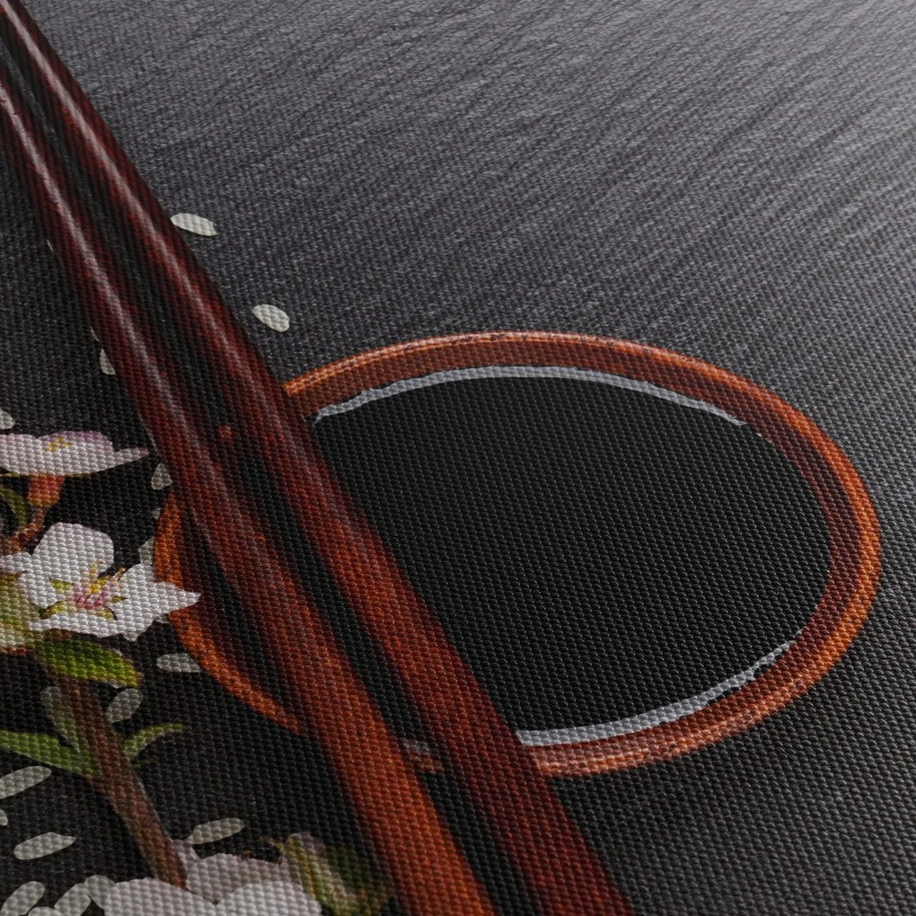 Obraz - Sushi (z zegarem) (90x30 cm)