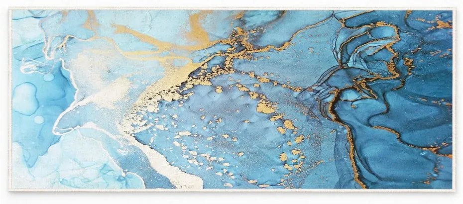 Niebieski dywan odpowiedni do prania 80x150 cm Blue Waves – Oyo Concept