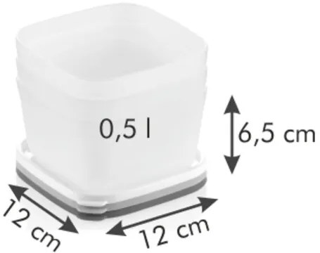 Tescoma PURITY 3-częściowy zestaw pojemników do za,