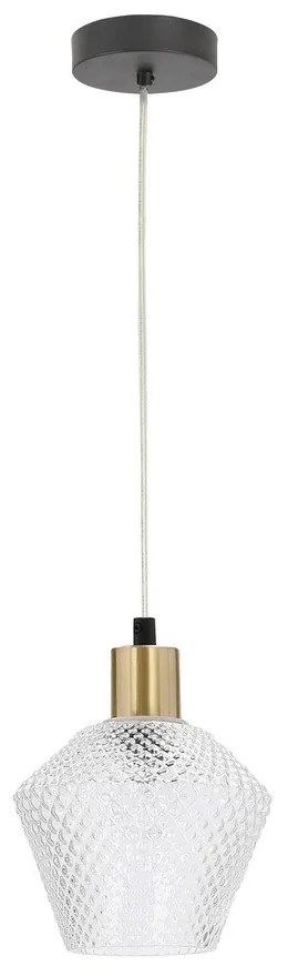 Lampa wisząca w kolorze złota ze szklanym kloszem ø 14 cm Greniko – Candellux Lighting