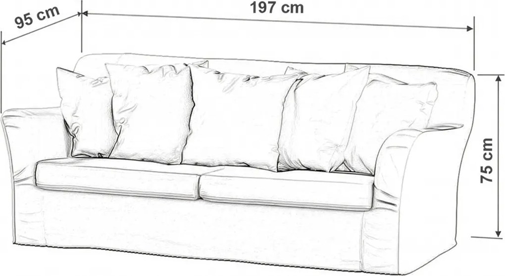 Pokrowiec na sofę Tomelilla 3-osobową rozkładaną