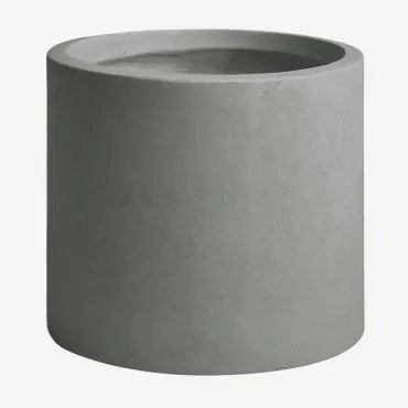 Donica Zewnętrzna Z Cementu Aurevi Ø45 Cm & Jasnoszary - Sklum