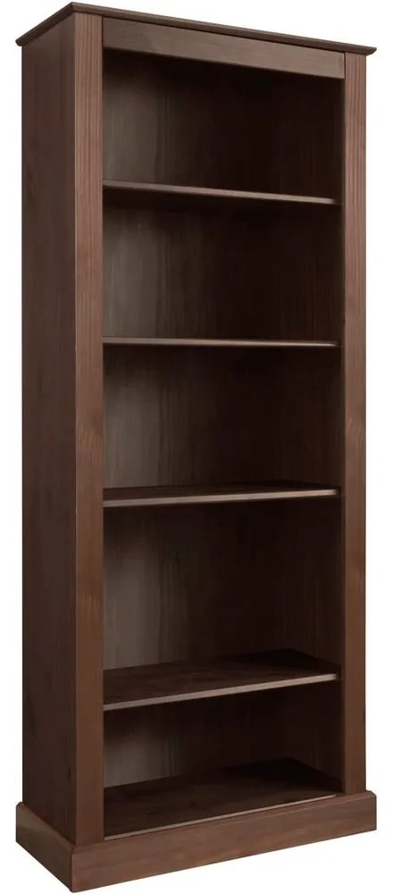 Brązowy regał z litego drewna sosnowego 181x31 cm Mille – Støraa