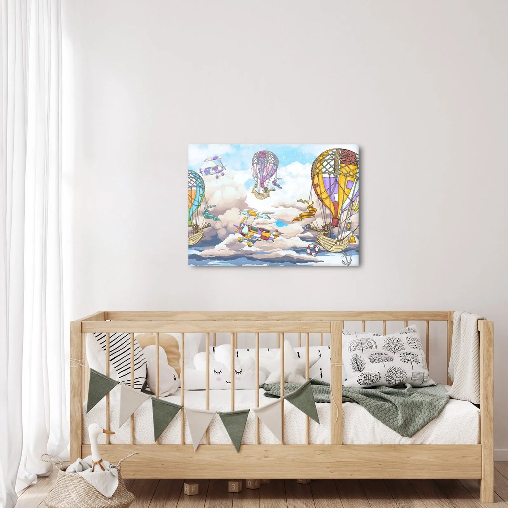 Obraz - Wyprawa w chmurach (70x50 cm)