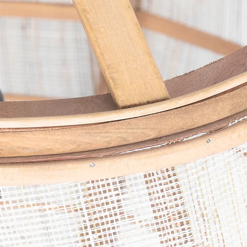 Inteligentna lampa wisząca brązowa 50 cm z Wifi G95 - Pascal