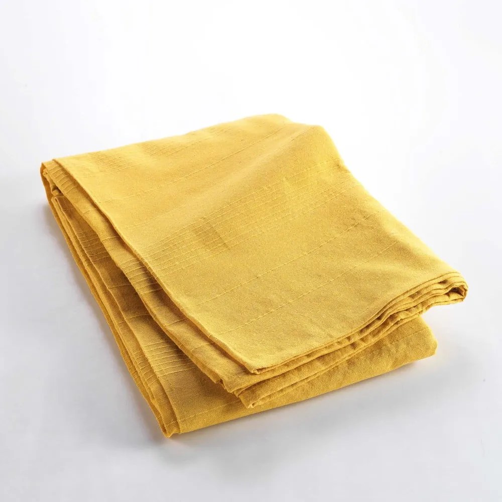 Żółta narzuta 180x220 cm Lucile – douceur d'intérieur