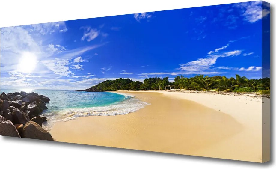 Obraz canvas Słoneczny Dzień na Plaży