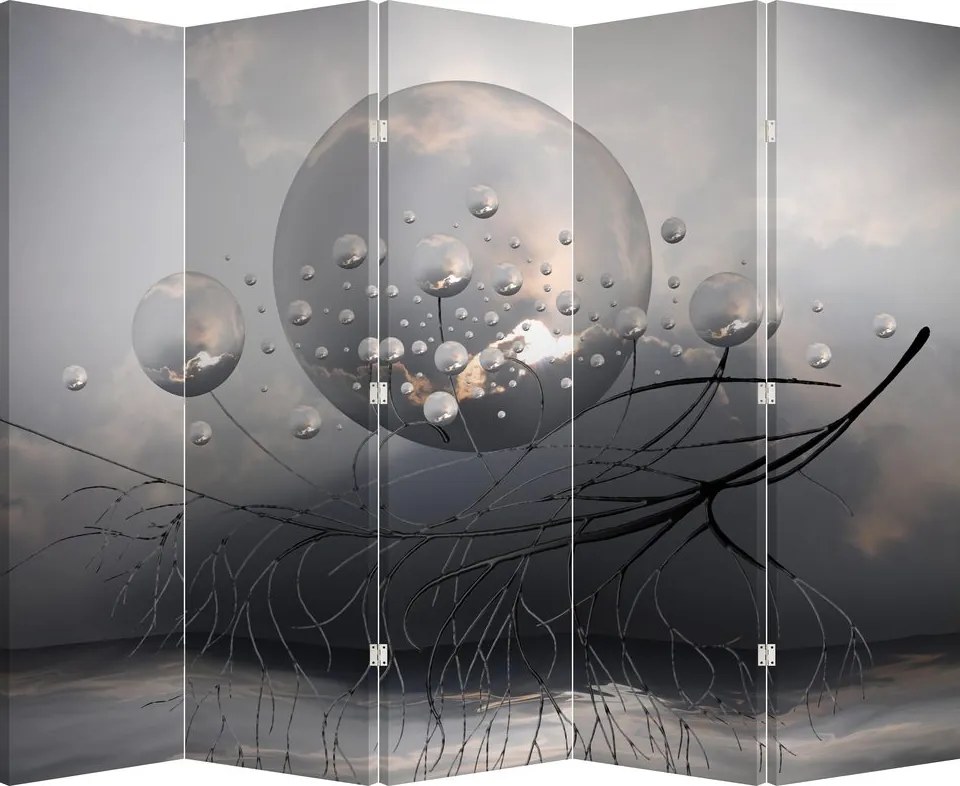 Parawan - Abstrakcyjna kula (210x170 cm)