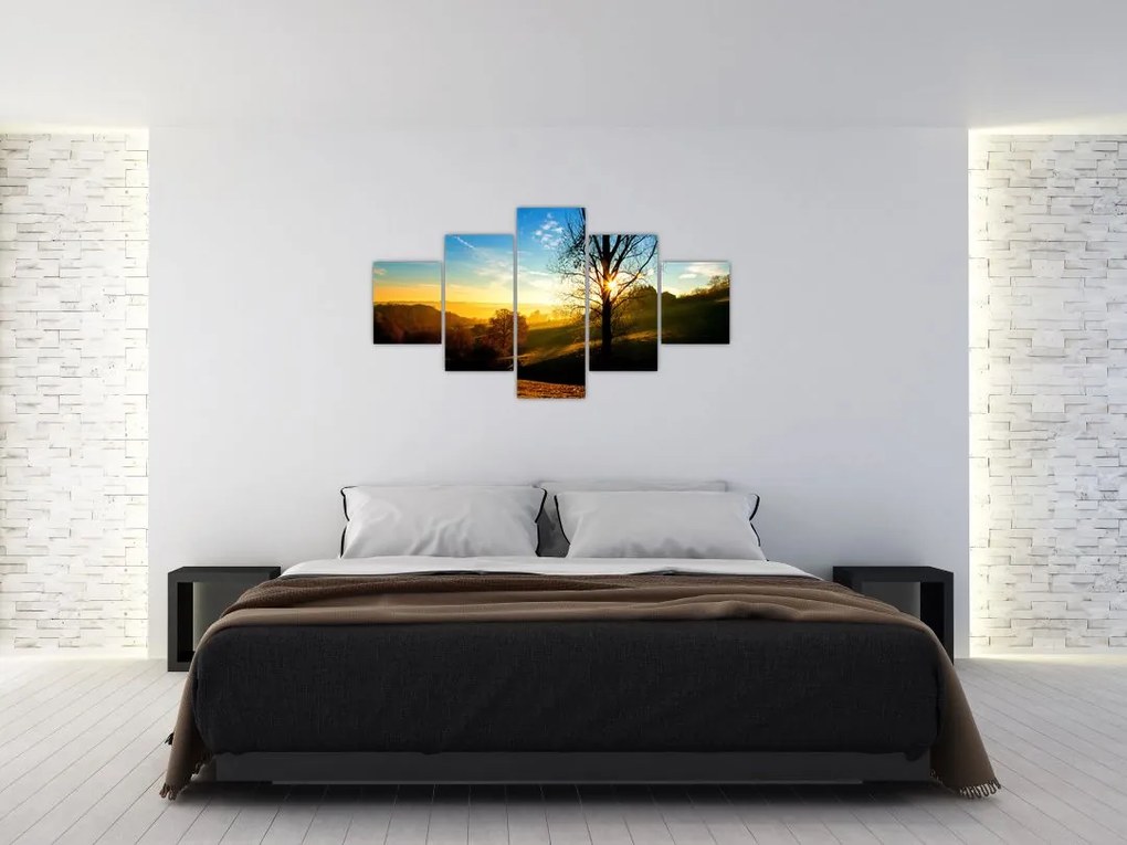 Obraz wschodu słońca (125x70 cm)