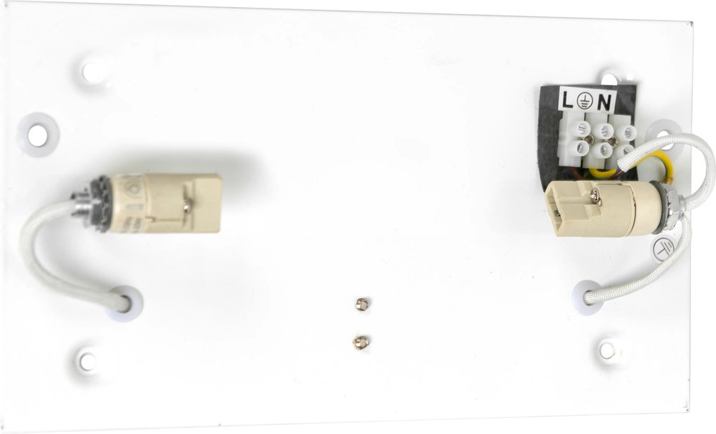 Zestaw 2 nowoczesnych lamp ściennych białych - Otan