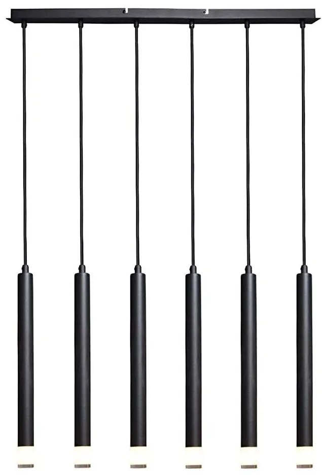 Rabalux 72362 - Żyrandol na lince RAMIRA 6xG9/5W/230V czarny